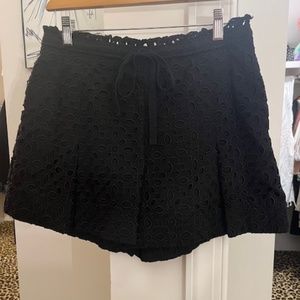 J Crew dress shorts with floral eyelet design- 10- NWT